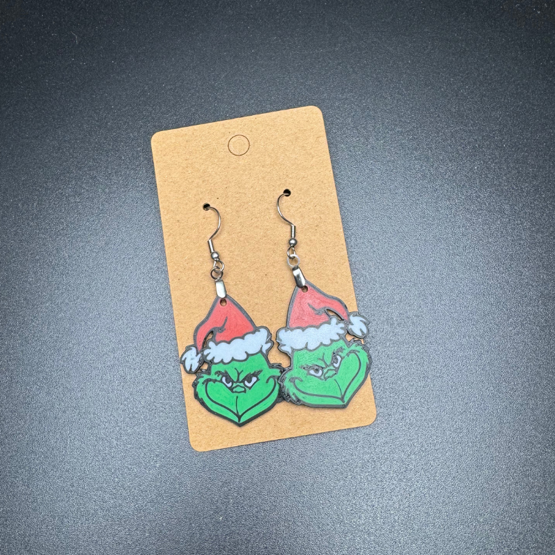 Grinch Dangle Earrings