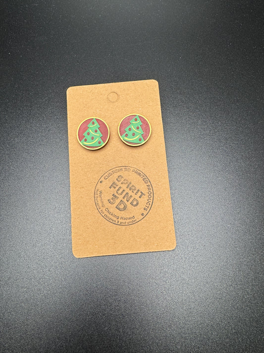 Tree Stud Earrings