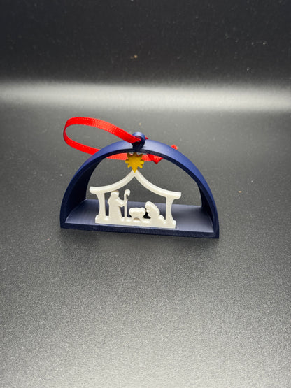 3D Nativity Scene Ornament